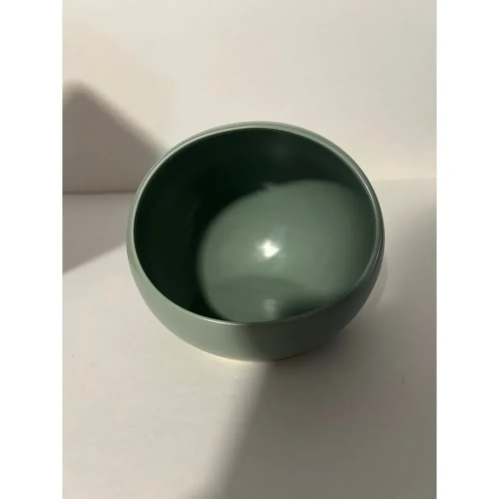 NIB Year & Day Salt Cellar Ceramic Stoneware Kitchenware Palm Blue Green - Picture 9 of 11